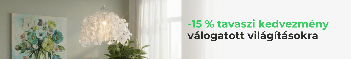 Tavasz fényben – 15% kedvezmény 50 000 Ft felett