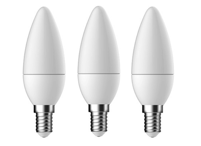 GE 93063342 3x LED izzó 1x3,5W | E14 | 250lm | 2700K - fehér