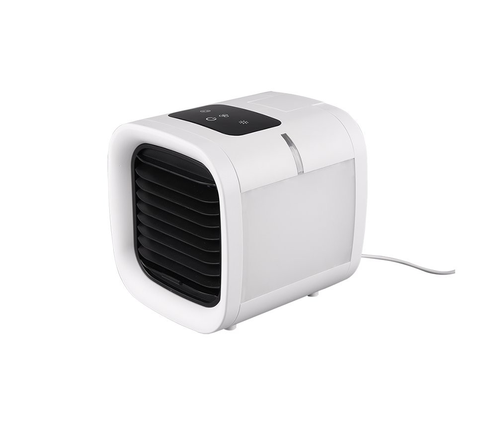 Trio R031-01 LED lámpa és asztali ventilátor párásítóval Icecube - RGB, víztartállyal