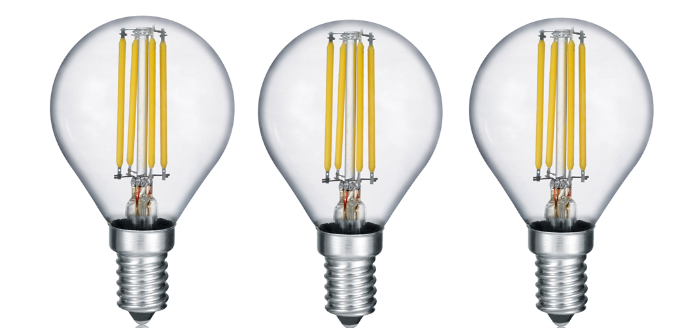 Trio 983-3400 3 db LED izzó Tropfen 1x4W | E14 | 470lm | 3000K