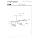 Lucide 00424/04/30 mennyezeti függőlámpa Ruben 4x40W | E27