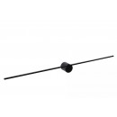 Lucide 12201/90/30 LED fali lámpa Mizar 1x10W | 2700K | 350lm | IP44 - fekete