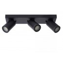 Lucide 09930/15/30 mennyezeti spotlámpa 3x5W | LED GU10 | 3x320lm | 2200K/3000K | IP44 - az izzó a csomag tartalma, fekete, állítható, szabályozható, CCT