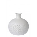 Lucide 13534/19/31 asztali kislámpa Tiesse 1x40W | E14 - fehér, porcelán, kábelkapcsoló