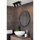Lucide 09930/15/30 mennyezeti spotlámpa 3x5W | LED GU10 | 3x320lm | 2200K/3000K | IP44 - az izzó a csomag tartalma, fekete, állítható, szabályozható, CCT
