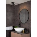 Lucide 09930/05/30 mennyezeti spotlámpa 1x5W | LED GU10 | 320lm | 2200K/3000K | IP44 - az izzó a csomag tartalma, fekete, állítható, szabályozható, CCT