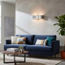 Ideal Lux 031361 fali lámpa Clip Small Cromo 2x60W|E27 - krómozott