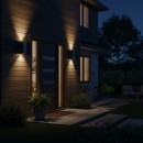 Ideal Lux 033020 kültéri fali lámpa Gun 2x60W|E27|IP54 - alumínium