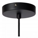 Lucide 03435/56/30  mennyezeti függőlámpa Magali 1x40W | E27 - fekete, rattan, szabályozható