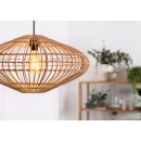 Lucide 03435/56/72  mennyezeti függőlámpa Magali 1x40W | E27 - világos fa, rattan, szabályozható