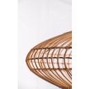 Lucide 03435/56/72  mennyezeti függőlámpa Magali 1x40W | E27 - világos fa, rattan, szabályozható