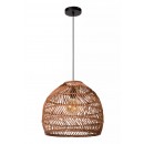 Lucide 03437/40/44 mennyezeti függőlámpa Moloko 1x40W | E27 - rattan, szabályozható