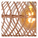 Lucide 03437/60/44 mennyezeti függőlámpa Moloko 1x40W | E27 - rattan, szabályozható