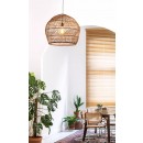 Lucide 03437/60/44 mennyezeti függőlámpa Moloko 1x40W | E27 - rattan, szabályozható