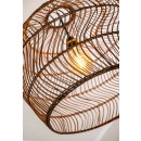 Lucide 03437/60/44 mennyezeti függőlámpa Moloko 1x40W | E27 - rattan, szabályozható