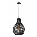 Lucide 03438/35/30 mennyezeti függőlámpa Alban 1x40W | E27 - fekete, rattan, szabályozható