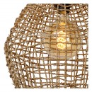 Lucide 03438/35/72 mennyezeti függőlámpa Alban 1x40W | E27 - világos fa, rattan, szabályozható