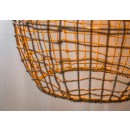 Lucide 03438/35/72 mennyezeti függőlámpa Alban 1x40W | E27 - világos fa, rattan, szabályozható