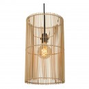 Lucide 03440/01/72 JANTINE mennyezeti függőlámpa D260mm | 1xE27 - rattan, fekete