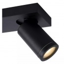 Lucide 09930/15/30 mennyezeti spotlámpa 3x5W | LED GU10 | 3x320lm | 2200K/3000K | IP44 - az izzó a csomag tartalma, fekete, állítható, szabályozható, CCT