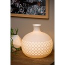 Lucide 13534/19/31 asztali kislámpa Tiesse 1x40W | E14 - fehér, porcelán, kábelkapcsoló