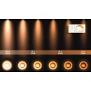 Lucide 09922/12/30 mennyezeti spotlámpa Fedler 1x12W | LED GU10 | 820lm | 2200K/3000K - az izzó a csomag tartalma, fekete, szabályozható, CCT