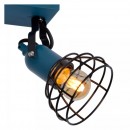 Lucide 08927/02/35 gyermek mennyezeti spotlámpa Pola 2x60W | E27 - kék, állítható, szabályozható