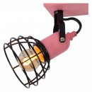Lucide 08927/02/66 gyermek mennyezeti spotlámpa Pola 2x60W | E27 - rózsaszín, állítható, szabályozható
