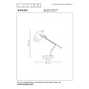 Lucide 05627/01/30 asztali kislámpa Waylon 1x40W|E27