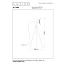 Lucide 05730/01/30 állólámpa Alvaro 1x40W | E27