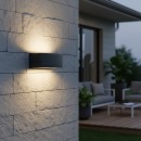 Ideal Lux 061597 kültéri fali lámpa Andromeda 1x60W|E27|IP55 - fekete