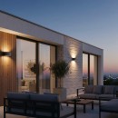 Ideal Lux 061597 kültéri fali lámpa Andromeda 1x60W|E27|IP55 - fekete