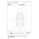 Lucide 06801/01/30 LED kültéri asztali kislámpa Fjara 1x0,3W | 30lm | 2800K | IP44 - fekete, szabályozható, fém, újratölthető