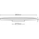 Philips 8719514432123 Ozziet LED mennyezeti lámpa 1x36W | 4100lm | 4000K - szabályozható - SceneSwitch, fekete