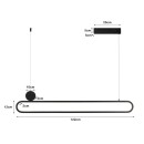 Immax NEO LITE 07231L LED mennyezeti függőlámpa OVALE  | 50W integrált LED forrás
