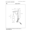 Lucide 08208/01/31 fali lámpa Fix Wall 1x60W|E27