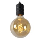 Lucide 08426/01/30 mennyezeti függőlámpa Jova 1x60W | E27 - fekete, szabályozható