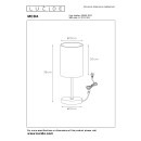 Lucide 08500/81/31 asztali kislámpa Moda 1x60W|E27