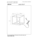Lucide 08524/01/30 asztali lámpa Arthur 1x60W|E27