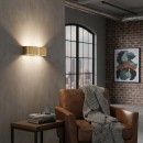 Ideal Lux 088266 fali lámpa Clip Small Oro 2x60W|E27 - aranyszínű