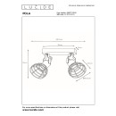 Lucide 08927/02/66 gyermek mennyezeti spotlámpa Pola 2x60W | E27 - rózsaszín, állítható, szabályozható