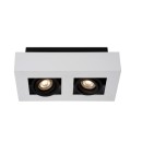 Lucide 09119/11/31 mennyezeti spotlámpa Xirax 2x5W | GU10 | 2200-3000K - Dim to warm