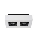 Lucide 09119/11/31 mennyezeti spotlámpa Xirax 2x5W | GU10 | 2200-3000K - Dim to warm