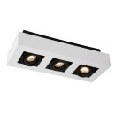 Lucide 09119/16/31 mennyezeti spotlámpa Xirax 3x5W | GU10 | 2200-3000K - Dim to warm