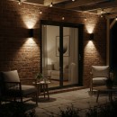 Ideal Lux 092317 kültéri fali lámpa Gun 2x60W|E27|IP54 - fekete