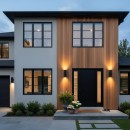 Ideal Lux 092317 kültéri fali lámpa Gun 2x60W|E27|IP54 - fekete