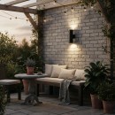 Ideal Lux 092317 kültéri fali lámpa Gun 2x60W|E27|IP54 - fekete