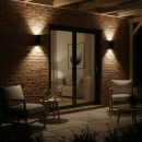 Ideal Lux 092317 kültéri fali lámpa Gun 2x60W|E27|IP54 - fekete