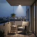 Ideal Lux 092324 kültéri mennyezeti lámpa Gun Alluminio 1x28W|GU10|IP44 - ezüst