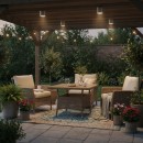 Ideal Lux 092324 kültéri mennyezeti lámpa Gun Alluminio 1x28W|GU10|IP44 - ezüst